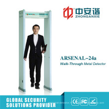 18 zones de détection Court Intelligent Partition Security Digital Metal Detector